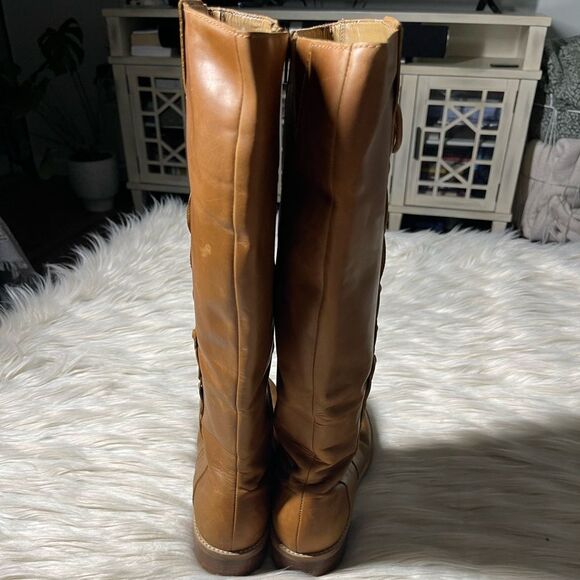 Schuler & Sons Philadelphia Tall Leather Riding Boots in Tan - Picture 6 of 11